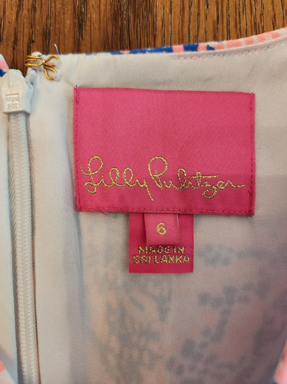 Lilly Pulitzer Donna Romper Happy As A Clam Pink Blue Multi Size 6 - Picture 5 of 7